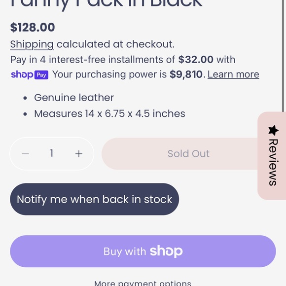 Elegant Black Leather Sling Bag - Picture 5 of 5